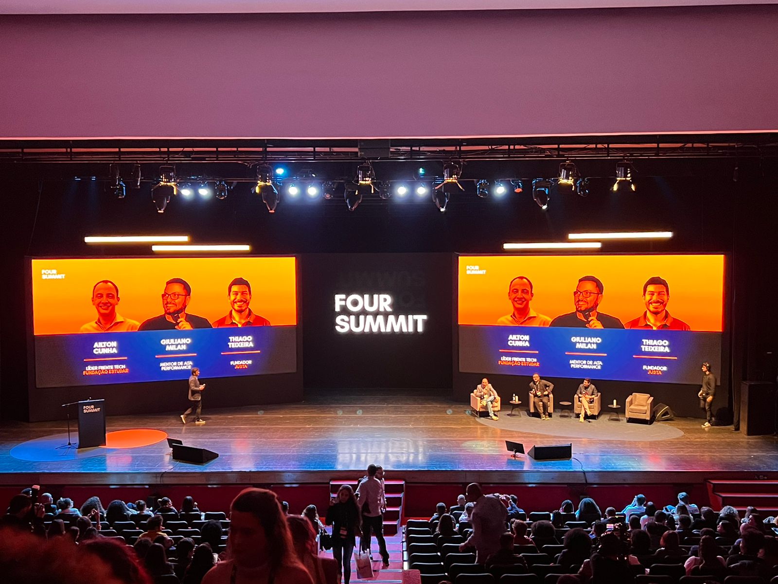 Giuliano Milan no palco do Four Summit